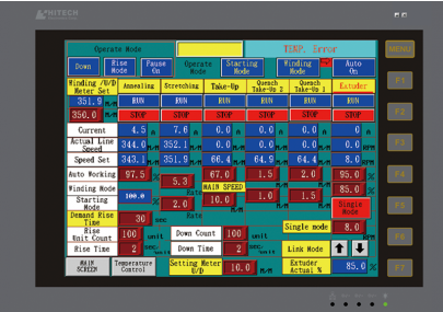 PLC program control & HMI interface, easy to operate and data memorize.