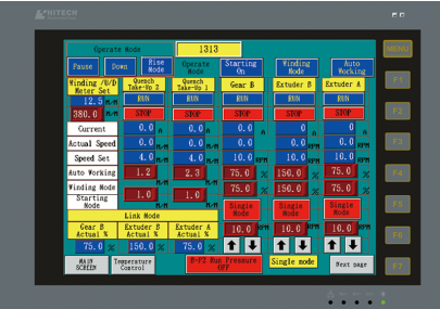 PLC program control & HMIinterface, easy to operate and data memorize.