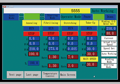 PLC program control & HMI interface, easy to operate and data memorize